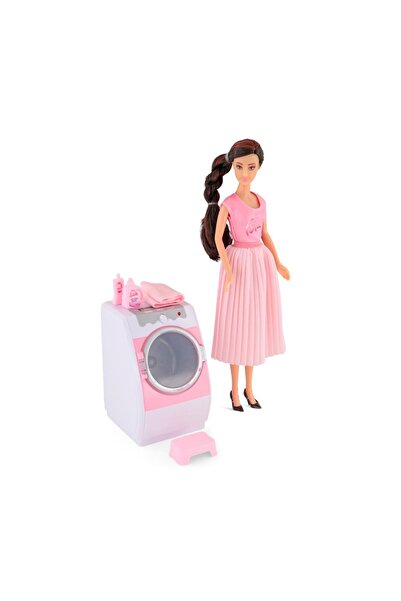 Fulla مجموعة لعب غسالة الملابس الدمية
