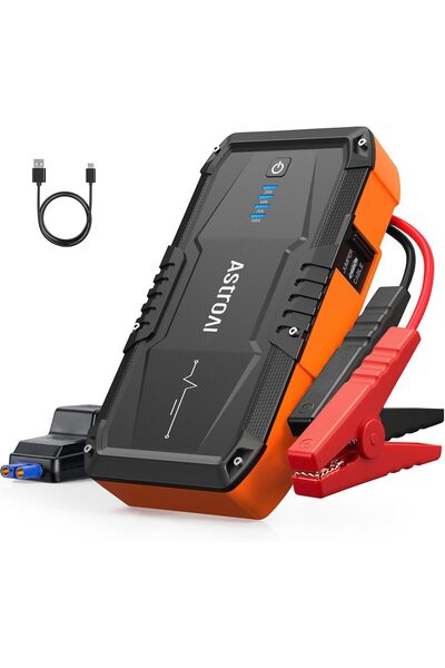 AstroAI مجموعة طاقة S8 1500A 12V محمولة لبدء تشغيل السيارة (أسود)