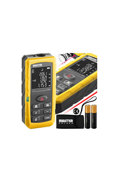 Majster Polska Digital Laser Distance Meter, 50 m, Majster MP 0050