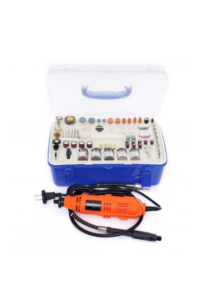Kraft&dele Mini sculă rotativă electrică, 270 W, 218 accesorii, 8000-35000 rp...