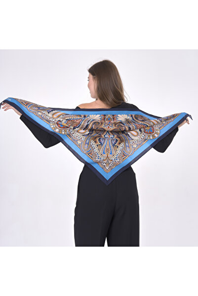 Nomads Felt Nomads Şal Desenli Küçük Yün İpek Fular Şal