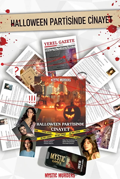 EFBUTİK Dedektiflik Cinayet Çözme Oyunu - Halloween Partisinde Cinayet
