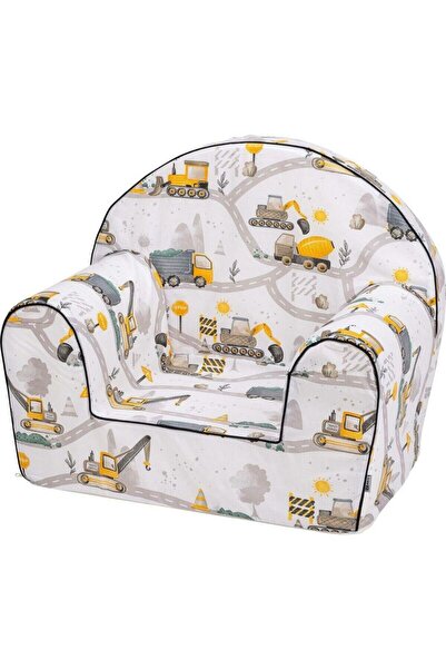 Bubaba Fotoliu din burete, Bubaba, Builders, Pentru copii, 9 luni-5 ani, Multicolor