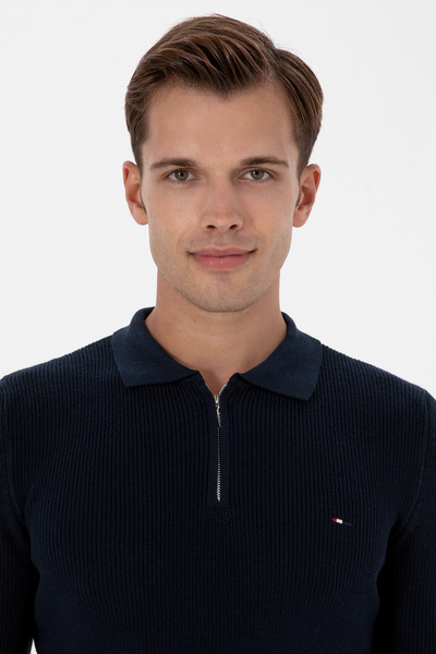 U.S. Polo Assn. Men's Navy Blue Basic Sweater 50313685-Vr033