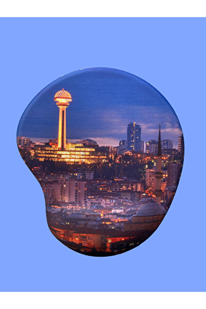 rakkun shop - Şehirler Printed Wrist-Supported Mouse Pad