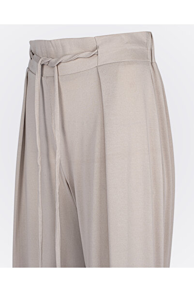 Monolou Modal Fabric Wide-Leg Active Pants with Waist Tie