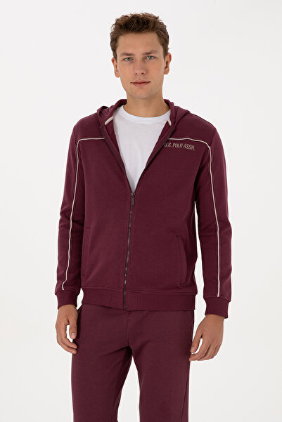 U.S. Polo Assn. Men's Burgundy Knitted Cardigan 50315746-Vr177