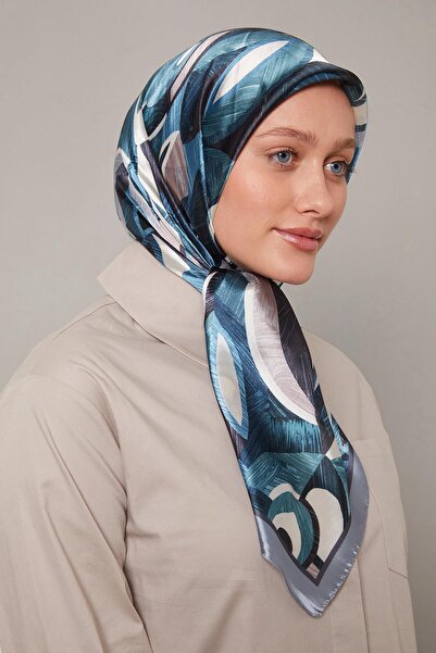 Levidor Блакитний квітковий візерунок Кришталевий шарф