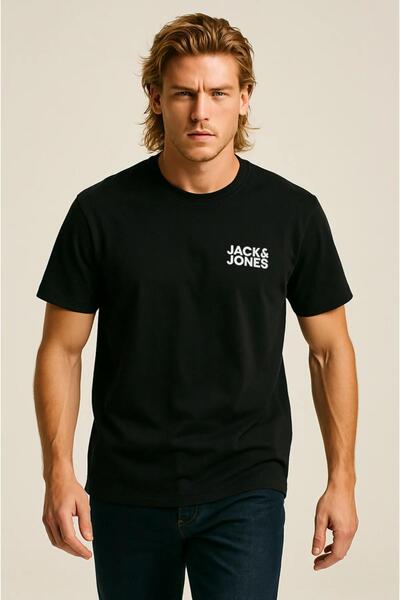 Jack & Jones Jjecorp Μπλουζάκι με Λογότυπο, Κοντομάνικο, Στρογγυλή Λαιμόκοψη,...