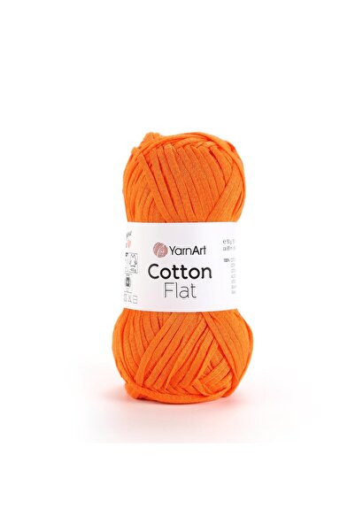 Yarnart COTTON FLAT - FIRE DE TRICOTAT PORTOCALIU-6720