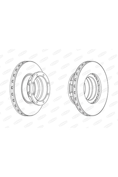 BERAL Disc Frana Mercedes-Benz Atego
