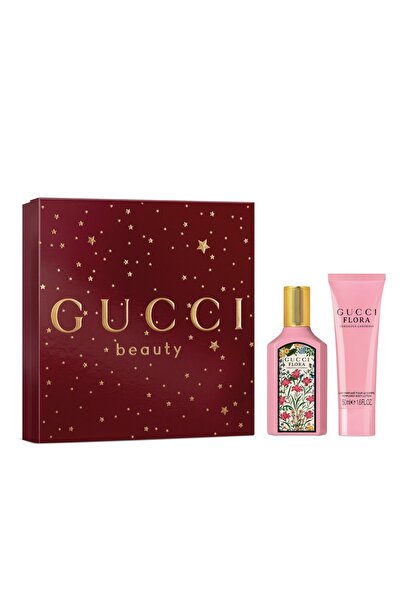 Gucci Set cadou Flora Gorgeous Gardenia, pentru femei, Apă de parfum, 50 ml + Gel de duș, 50 ml