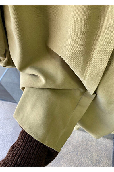 PERA MODA Oersize Mold Thick Modal Suit with Tie Detail