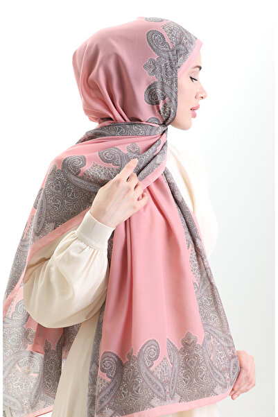 sefamerve Karaca Cotton Shawl 82004-13 Yavruağzı