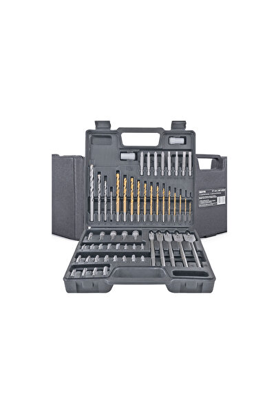 Majster Polska Set burghiu și daltă pentru lemn/metal, 57 piese, MP 0608