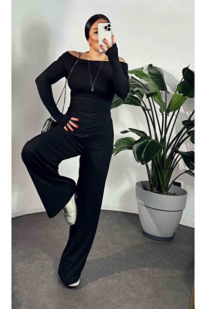 DJANGO STYLE Women's Draped Asymmetric Cut Bluse Pants