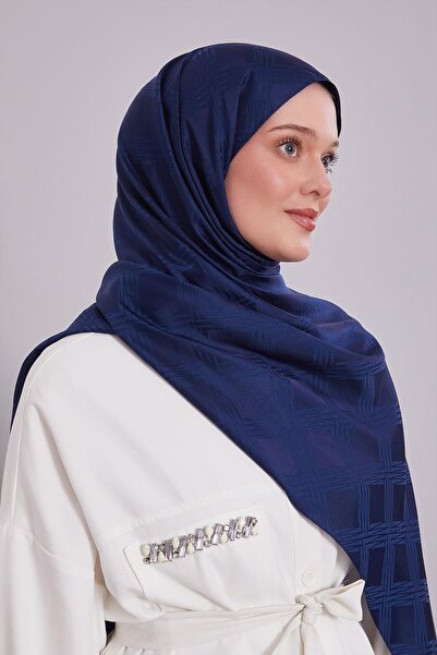 Levidor Lacivert Jakar Şal