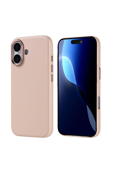 zore iPhone 17 Kılıf M-safe Şarj Özellikli Karbon Fiber Görünümlü SHRP Nekst ...