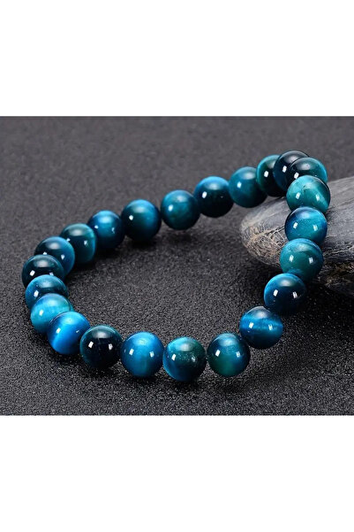 Buhara Stone 8MM KAPLAN GÖZÜ BİLEKLİK ( RENKLİ ) A+KALİTE