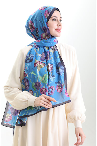 sefamerve Σάλι από βαμβάκι Karaca 82006-14 Navy Blue μπλε κοβαλτίου