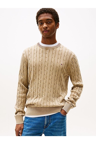 Tommy Hilfiger Erkek CLASSIC CABLE GMD C NK MW0MW39524-THRBT