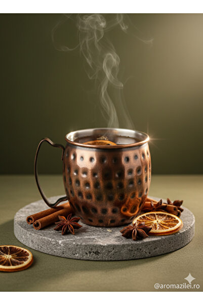 OEM Copper-look metal mug 'Copper Barrel' – 300 ml