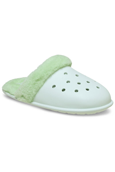 Crocs Classic Fuzz Scuff Mint Tint Unisex Slippers