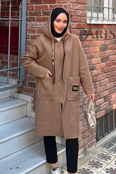 TrendParis Παλτό με διπλή τσέπη με φερμουάρ