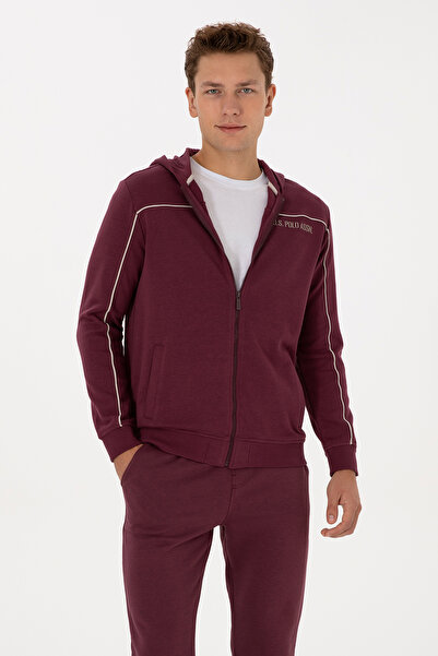 U.S. Polo Assn. Men's Burgundy Knitted Cardigan 50315746-Vr177