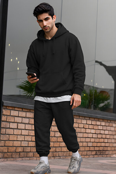 BayBayan ΑΝΔΡΙΚΟ ΣΕΤ ΑΘΛΗΤΙΚΗΣ ΦΟΡΜΑΣ ΜΕ ΦΟΥΤΕΡ OVERSIZE