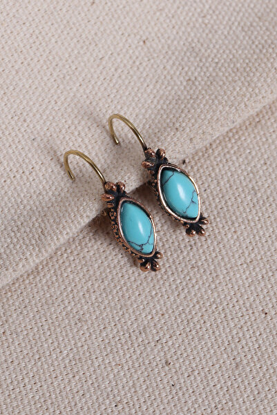 Süspüs Accessories Turquoise Stone Authentic Earrings