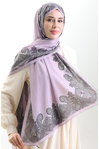 sefamerve Karaca Cotton Shawl 82004-01 Lilac