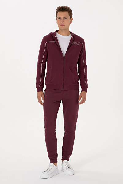 U.S. Polo Assn. Men's Burgundy Knitted Cardigan 50315746-Vr177