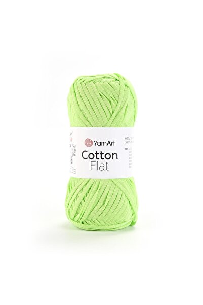Yarnart COTTON FLAT - FIRE DE TRICOTAT VERDE-6727