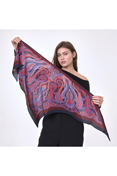 Nomads Felt Nomads Şal Desenli Küçük Yün İpek Fular Şal