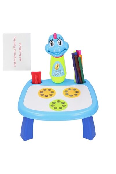 OEM Masă de desen multifuncțională pentru copii cu proiector LED, albastră