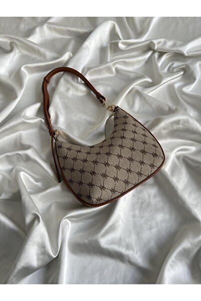 Mia Collection حقيبة يد وكتف نسائية من طراز كاراباج من جلد المنك