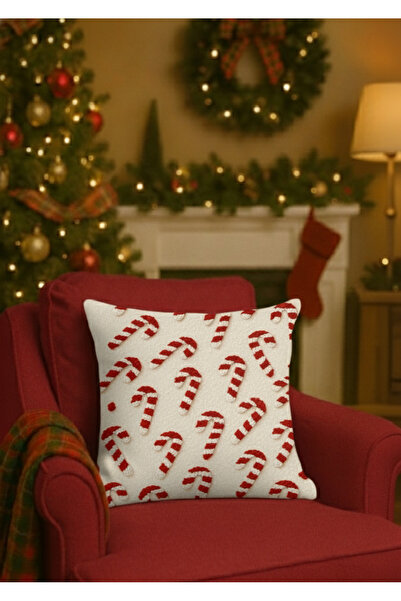 ALAMODECOR Husă pentru pernă digitală cu două fețe tematice de Anul Nou cu imprimeu 1 bucată