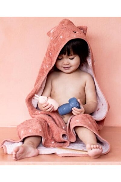 PAMUK HANIM منشفة استحمام للأطفال من القطن 100%، منشفة كبيرة الحجم 70×130 سم