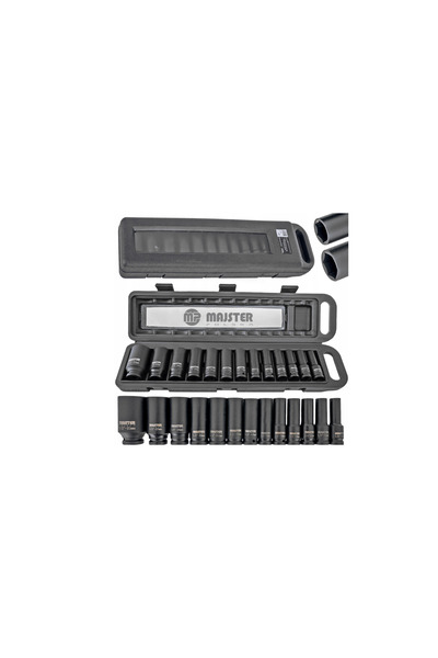 Majster Polska Impact socket set, 1/2" 10-32 mm, 13 pieces, MP 0602