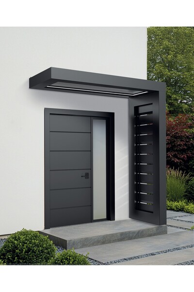 KORRAIN VIELA SUN GÜNEŞ KIRICILI MODEL- ALÜMİNYUM KAPI ÜSTÜ SUNDURMA- 160 CM-SAĞ