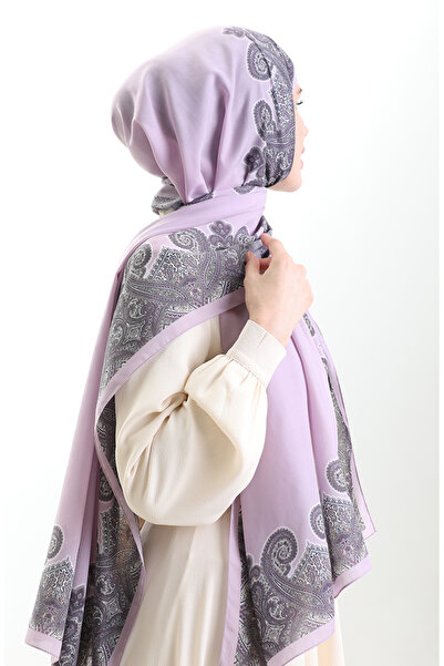 sefamerve Karaca Cotton Shawl 82004-01 Lilac