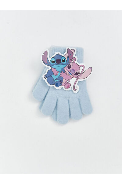 LC Waikiki Artı Yeni Sezon Lilo ve Stitch Baskılı Kız Çocuk Eldiven