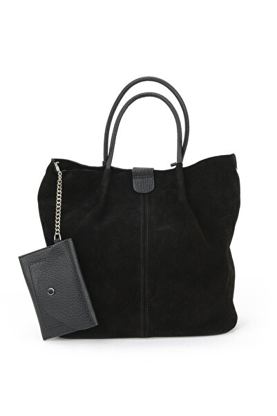 Ziya , Women's Genuine Leather Shoulder and Hand Bag 153979Z5010 Black