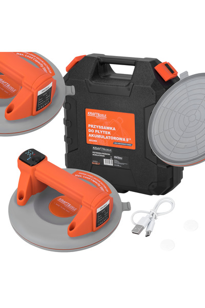 Kraft&dele Ventuză wireless pentru sticlă, capacitate maximă 200 kg, 200 mm, ...