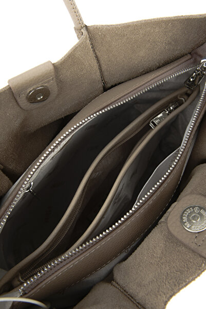 Ziya , Women's Genuine Leather Shoulder and Hand Bag 153979Z5010 Mink