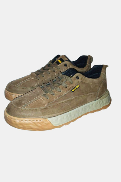 Bulldozer Vizon Nubuk Erkek Hakiki Deri Günlük Ayakkabı