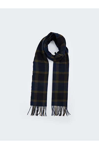 LC Waikiki New Season Plaid Tassel Men's Scarf