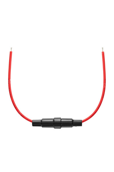 ROBİZ 240mm Kablolu 5x20mm Cam Sigorta Kutusu 10A 250V 240mm Kablo Elektrikli Cihaz Ev Aletleri Makine