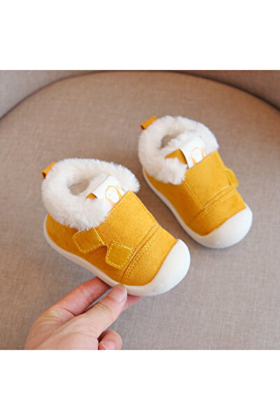BebeNou Pantofi cu căptușeală galben-muștar - Snow LIHYW21-1-sa49